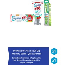 Sensodyne Promine 0-6 Yaş Çürüklere Karşı Koruyan Çocuk Diş Macunu 50ML+TIMSAHLI Yumuşak Diş Fırçası