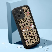 HONTINGA iPhone 11 Pro Max ile Uyumlu Kılıfı Düşüme Önleyici Basitlik Anti Düşme Kamera Korumali Şirin Kedi Leopar Siyah Desen Yumuşak Silikon Telefon Kılıfı Kadın ve Erkek Için Uygundur K2-0016