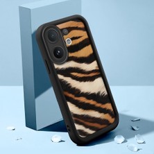 HONTINGA Vıvo V60 ile Uyumlu Kılıfı Düşüme Önleyici Basitlik Anti Düşme Kamera Korumali Şirin Kedi Inek Siyah Desen Yumuşak Silikon Telefon Kılıfı Kadın ve Erkek Için Uygundur K2-0015