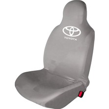 Antwax Toyota Auris Penye Oto Koltuk Kılıfı - Marka Logo Baskılı - Gri