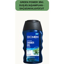Biomen Green Power 3in1 Duşjeli&şampuan - Saç&sakal&vücut 300 ml