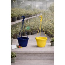 Veniv 2 Adet Askılı Dekoratif Saksı 18 cm Çap Yükseklik 12 cm