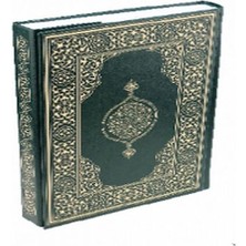 Alvera Kur'an-I Kerim - Çanta Boy (Suni Deri Cilt Plain - Yeşil)