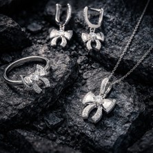 Jane Silver 925 Ayar Gümüş Fiyonk Set
