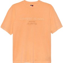 Tommy Hilfiger Tjm 90S New Classıcs Ss Tee Erkek Turuncu T-Shirt - DM0DM22545