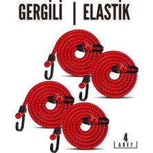 Turk Gergili Bagaj Lastiği 2 Kancalı 4 Lü Paket