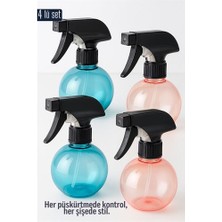 DS LLC Hsnet Boş Sprey Şişe 4 x 250 ml 4 Adet 250 ml Renkli Sprey Şişe – 4’lü Çok Amaçlı Set