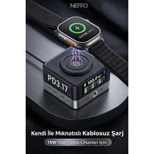 Neffo 8in1 680W Pd + Qc + USB Şarj Istasyonu 15W Kablosuz Şarj Masaüstü Çoklu Hızlı Şarj Portu