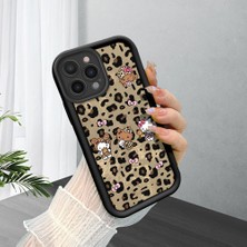 HONTINGA iPhone 16 Pro Max ile Uyumlu Kılıfı Düşüme Önleyici Basitlik Anti Düşme Kamera Korumali Leopar Siyah Desen Yumuşak Silikon Telefon Kılıfı Kadın ve Erkek Için Uygundur K2-0016
