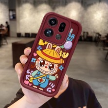 HONTINGA Oppo Find X9 Pro 5g  ile Uyumlu Kılıfı Düşüme Önleyici Basitlik Anti Düşme Kamera Korumali Karakteri Bordo Desen Yumuşak Silikon Telefon Kılıfı Kadın ve Erkek Için Uygundur K2-7043