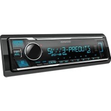 Kenwood KMM-BT358 3 Anfi Çıkışı Bluetooth'lu Oto Teyp Kenwood Türkiye Garantili