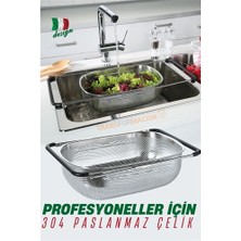 DS LLC Turk Lavabo Süzgeci Ayarlanabilir Kevgir 304 Paslanmaz Çelik DSLLC-2335Y6