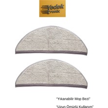 Roborock Q8 Max Pro / Q8 Max Pro Plus Uyumlu Mop Bezi – 2’li Set | Yıkanabilir Bez