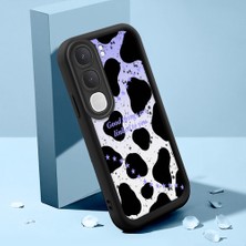 HONTINGA Vıvo Y31 5g ile Uyumlu Kılıfı Düşüme Önleyici Basitlik Anti Düşme Kamera Korumali Şirin Kedi Yıldız Siyah Desen Yumuşak Silikon Telefon Kılıfı Kadın ve Erkek Için Uygundur K2-0408