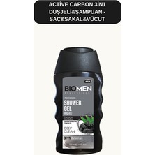 Biomen Active Carbon 3in1 Duşjeli&şampuan - Saç&sakal&vücut 300 ml
