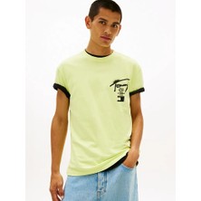 Tommy Hilfiger Tjm Reg Cıty Sıgn Ss Tee Ext Erkek Yeşil T-Shirt - DM0DM22553