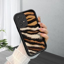 HONTINGA Samsung Galaxy A52S 5g ile Uyumlu Kılıfı Düşüme Önleyici Basitlik Anti Düşme Kamera Korumali Inek Siyah Desen Yumuşak Silikon Telefon Kılıfı Kadın ve Erkek Için Uygundur K2-0015