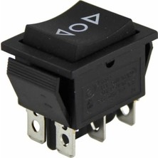 Lockway IC-111 Geniş Işıksız  Anahtar 6p Oklu Yaylı  10 Adet