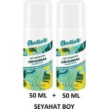 Batiste Orijinal Kuru Şampuan 50 ml x 2 Adet – Seyahat Boy Anında Saç Tazeleyici
