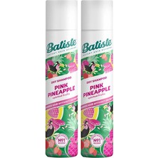 Batiste Pink Pineapple Kuru Şampuan 200 ml X2 Set Tropikal Ferahlık Hacim Verici Alkol İçermez