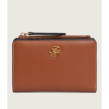 Tommy Hilfiger Th Scrıpt Leather Bıfold Kadın Kahverengi Cüzdan - AW0AW18490