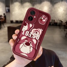 HONTINGA Tecno Camon 19 Neo ile Uyumlu Kılıfı Düşüme Önleyici Basitlik Anti Düşme Kamera Korumali Karakteri Bordo Desen Yumuşak Silikon Telefon Kılıfı Kadın ve Erkek Için Uygundur K2-7047