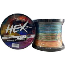 Fujin Hex 8x 1000MT 0.40MM 36.3kg Ip Örgü Misina Multi Color