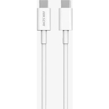 Hiksemi Hıksemı HS-HUB-CBC2C Usb-C To Usb-C Hızlı Şarj ve Veri Kablosu (60W, 1m) - Beyaz