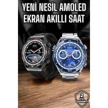 Pileli Store Akıllı Saat Yeni Nesil 2024 Model Metal Kordonlu Bluetooth Bağlantılı