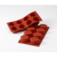 Silikomart SF055 Büyük Oval Profesyonel Silikon Kalıp