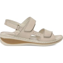 Polaris 5 Nokta 105815.Z Bej Kadın Comfort Sandalet