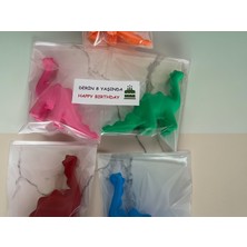 3D Tasarım Canlı Renkli Oyuncak Dinozor Hediye Seti (5ADET) Doğum Günü- Mevlüt- Öğrencilere Hediyelik