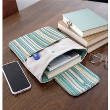 Moonaja Cepli Kitap Kılıfı / Tablet Kılıfı Organizer Kitapsever Hediyesi -Duck Sağlam Kalın Kumaş