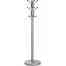 Belirtilmemiş Metal Ayaklı Portmanto Askılık 8 Kancalı Gri Vestiyer Askı Standı Elbise Mont Çanta Askılığı Modern Askılık