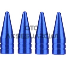 Midas Toptan Home Alüminyum Sivri Sibop Kapağı Mavi 4'lü 32MM