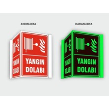 Tnk Market Uyarı Levhaları "yangın DOLABI"34X24 cm Panaromik Fosforlu Dekota Tabela Uyarı Levhası