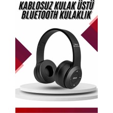 Midas Toptan Home Bluetooth Kablosuz Kulaklık Siyah Wireless 5.0 Kulak Üstü Uzun Pil Ömrü