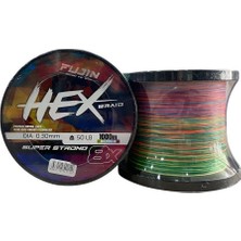 Fujin Hex 8x 1000MT 0.30MM 22.7kg Ip Örgü Misina Multi Color