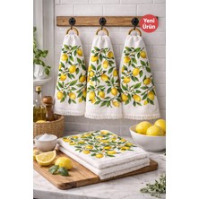 Mela Home 3'lü Dekoratif Mutfak Havlusu- Kurulama Bezi- Fırın Havlusu- 40*60 cm %100 Pamuk