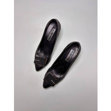 De Scario De Scarıo 236 Sıyah Tokalı Kadın Ayakkabısı