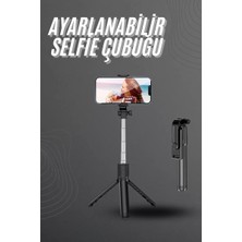 Midas Toptan Home Selfie Çubuğu Tripod Bluetooth Kumandalı Selfie Çubuğu Telefon Tutucu