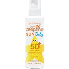 Cire Aseptine Sun Baby Güneş Koruyucu Losyon 50+ SPF 200 ml Çocuklar İçin Hassas Cilt Dostu