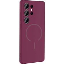 Gpack Samsung Galaxy S26 Ultra Kılıf Silikon Meta Magsafe Kablosuz Şarj Özelliklisilikon + Ekran Koruyucu