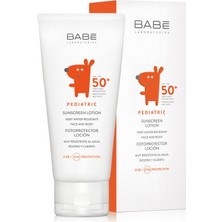 Babe Pediatrik Güneş Losyonu SPF 50+ 100 ml Hassas Ciltler için Suya Dayanıklı Koruma