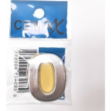 MiraLive 4 cm Plastik Krom Kaplama Kapı Numarası -0