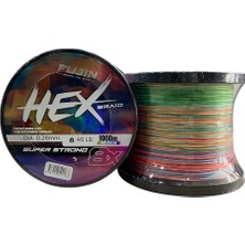 Fujin Hex 8x 1000MT 0.28MM 20.4kg Ip Örgü Misina Multi Color
