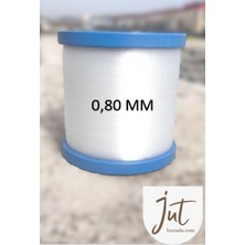 J Jütburada Classıc 1 kg Beyaz Bobin Misina 0,80 mm