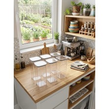 Cook&Kitchen Emhouse Erzak Bakliyat Saklama Kabı 6 Adet-2 Litre