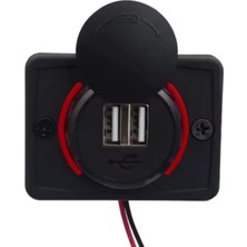 Maroces 3.1A Çift USB Çıkışlı Şarj Söketi Qc 3.0 Araba Tekne Karavan Uyumlu
