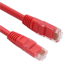 Vcom NP611B-R-5.0 Cat6 5.0MT Kırmızı Utp Patch Kablo